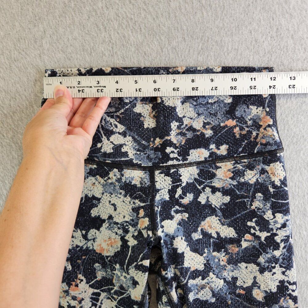 Lululemon Leggings Womens 6 Wunder Under Hi Rise Tight 28" Spring Bloom Multi - Picture 8 of 12